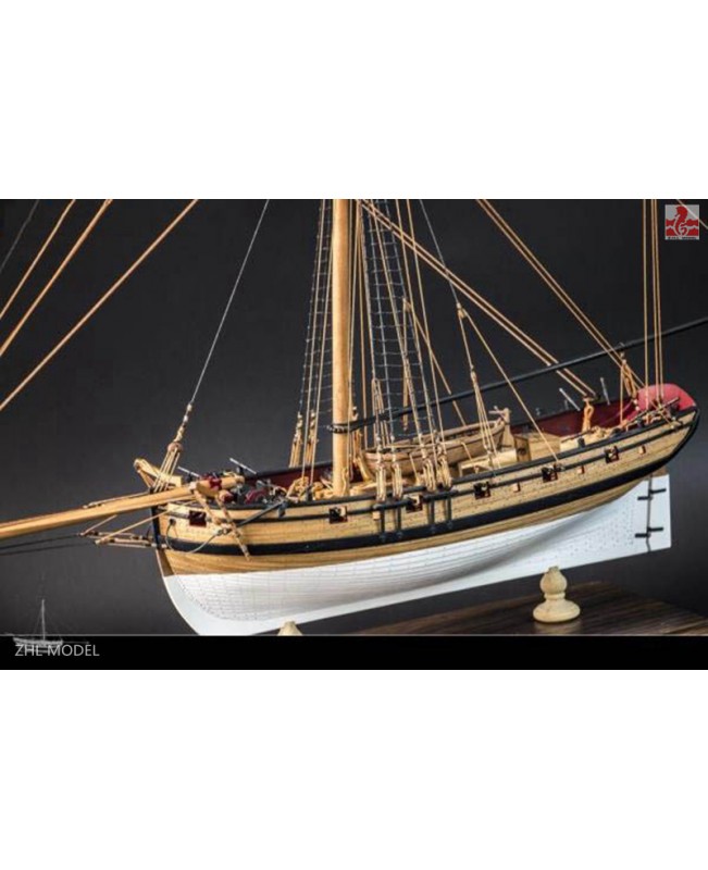 H.M.S CUTTER LADY NELSON Scale 1/64 L 20.8" Wood ship model kit